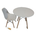SMTE - White Chair with White Table with KeychainSet With 1