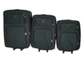 SMTE - 3 Piece Travel luggage Spinner- Fabric-Blue - 78 cm