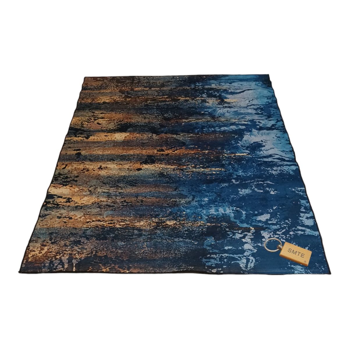 SMTE - 200cm by 150cmModern 3D Geometric Design Area Rug A35 With  keyring