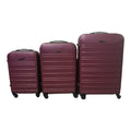 SMTE - Infinite Quality Travel Ware - 3 Piece Luggage Set - Dark Purple C6