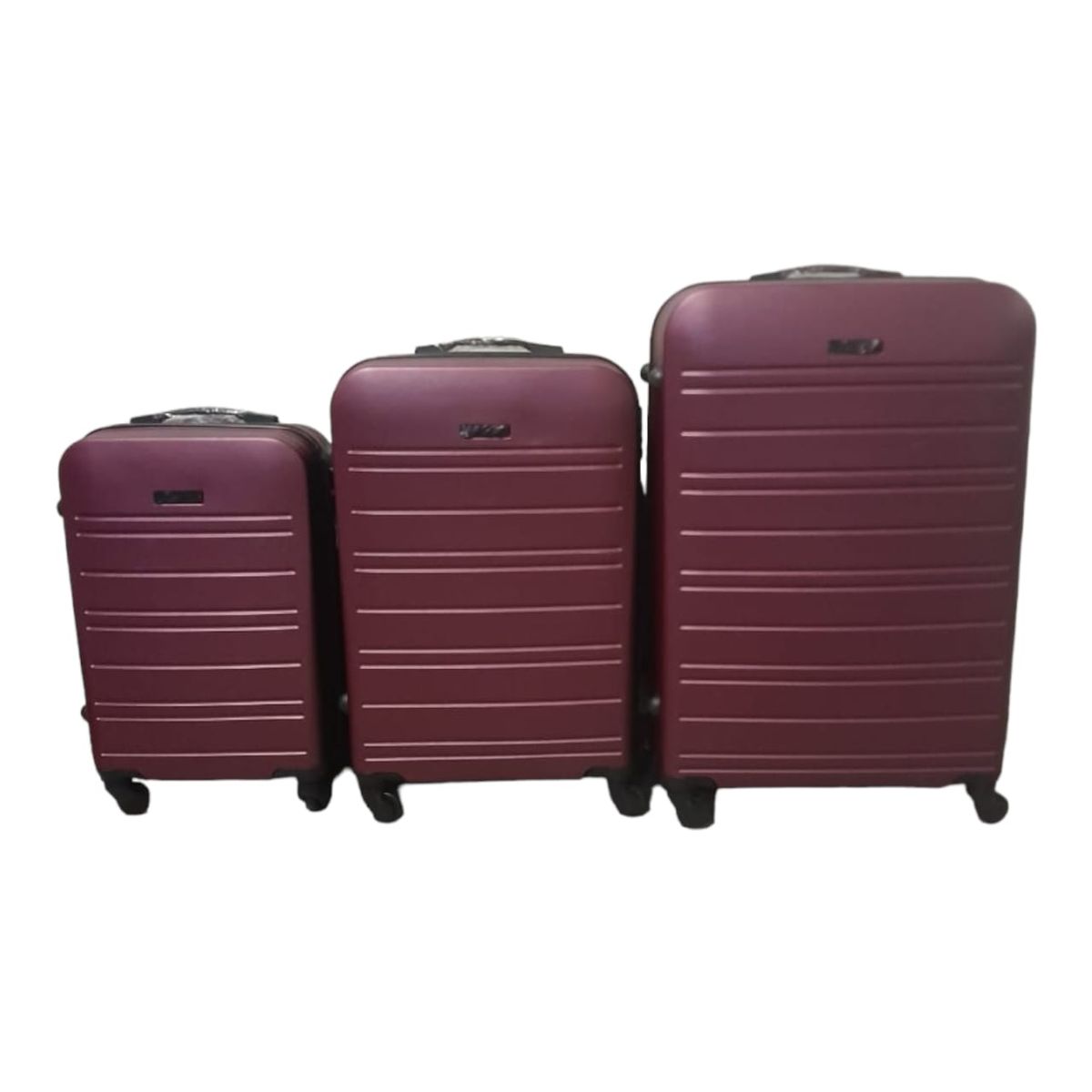 SMTE - Infinite Quality Travel Ware - 3 Piece Luggage Set - Dark Purple C6