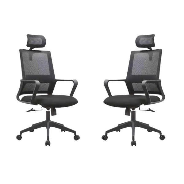 SMTE - Pair of Mason Office Chairs with Swivel Function