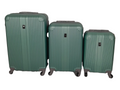 SMTE -  Quad Wheel Quality Travel Ware - 3 Piece Luggage Set-ALIN - Green