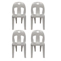SMTE - Party Plastic Chair Set set of 3White