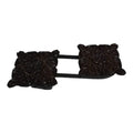 SMTE - High End Design Curtain Tieback - Steal Set of Two Black STIED 2