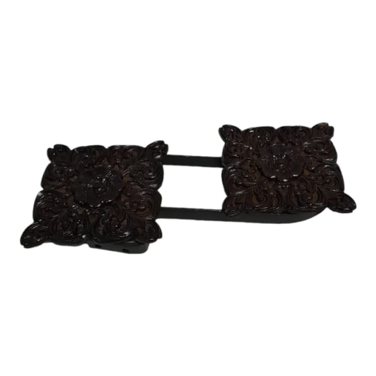 SMTE - High End Design Curtain Tieback - Steal Set of Two Black STIED 2