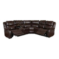 SMTE - Shape Leather Recliner Set9824CRBrown