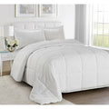 SMTE - Gripitt - 5pc Stripe Comforter Set - White