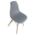 SMTE - Modern Ergonomic Plastic ChairGrey