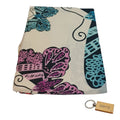 SMTE - Luxurious Microfiber Bed Sheets:150x189cm and  KeyringPink & Blue Butterfly