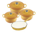 SMTE - Dutch Cast Iron Ceramic 7 Pot - Yellow