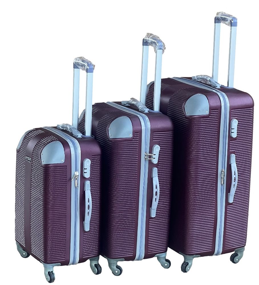 SMTE - Le Emporer3 Piece Luggage SetLight Weight SuitcaseMaroon