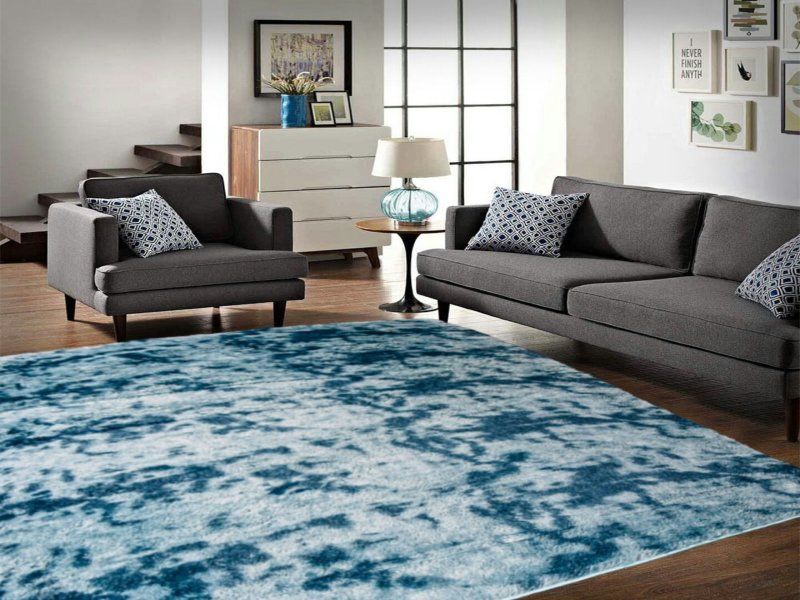 SMTE - Luminous Blue Rug\Carpet (150cmx200cm)