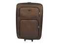 SMTE - Trolley 1 Piece Fabric Travel Luggage SpinnerBrown - 58 cm