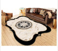 SMTE - Dream world 3D printed European Style Rugs - White Black