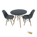 SMTE - Grey Chair with Black table with KeychainSet With 2