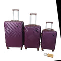 SMTE - Expert Hard Outer Shell SuitcaseQuad WheelG2 With  Bag Tag3PiecePurple