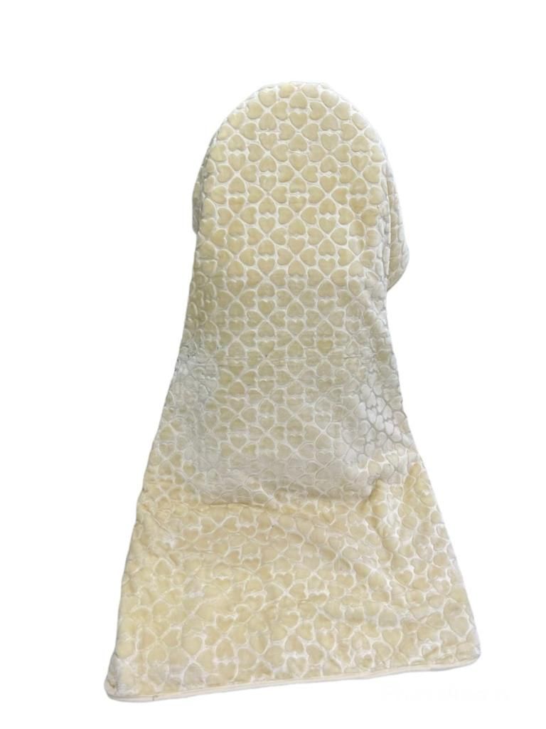 SMTE - Mink Diamond Super Soft Blanket - 1 Piece - Cream