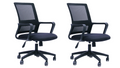 SMTE - Office Chairs - Pack of 2 – Black Colour