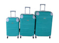 SMTE - Teal ABS Luggage Set with Spinner Wheels and LockSet of 3