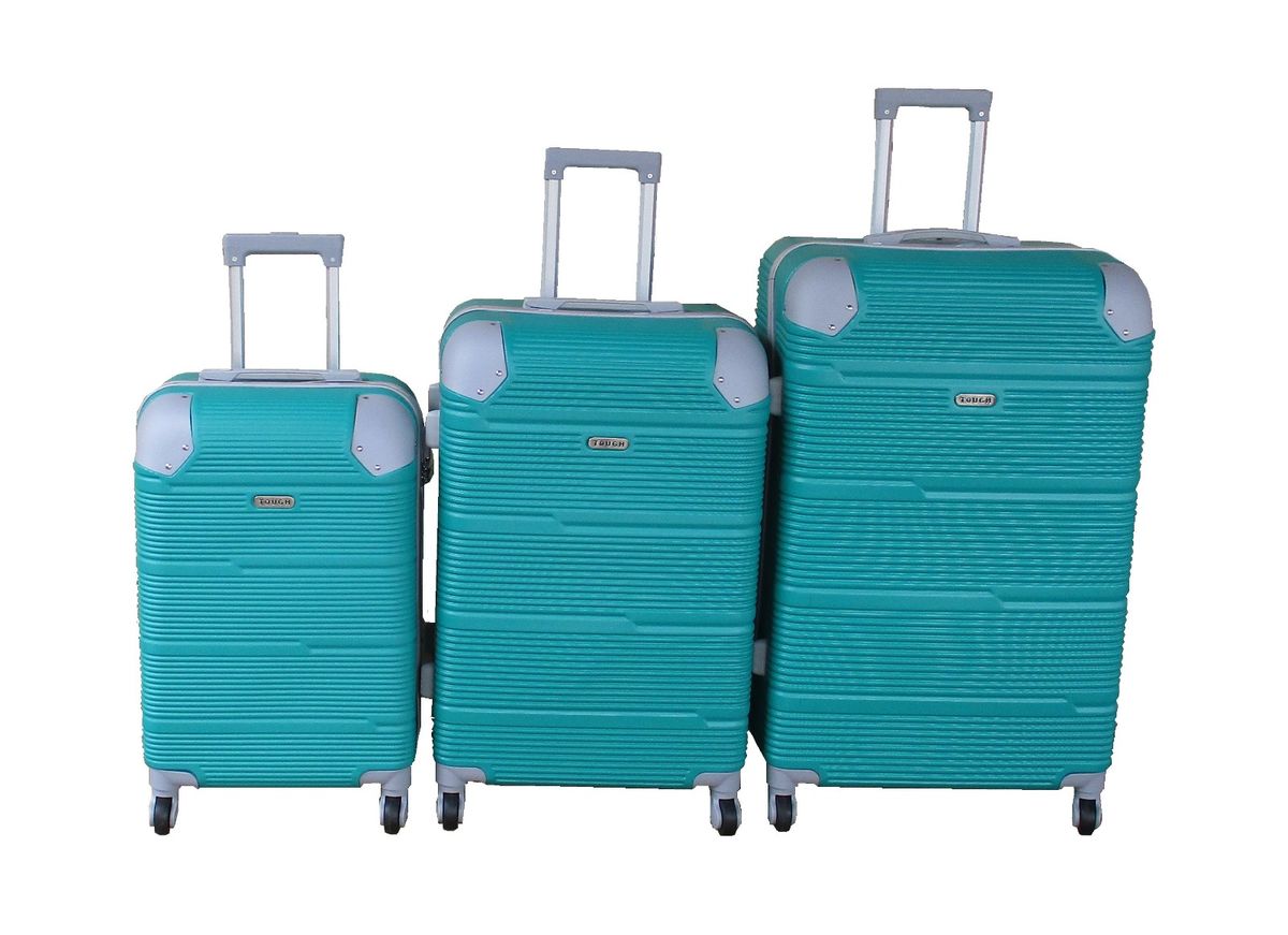 SMTE - Teal ABS Luggage Set with Spinner Wheels and LockSet of 3