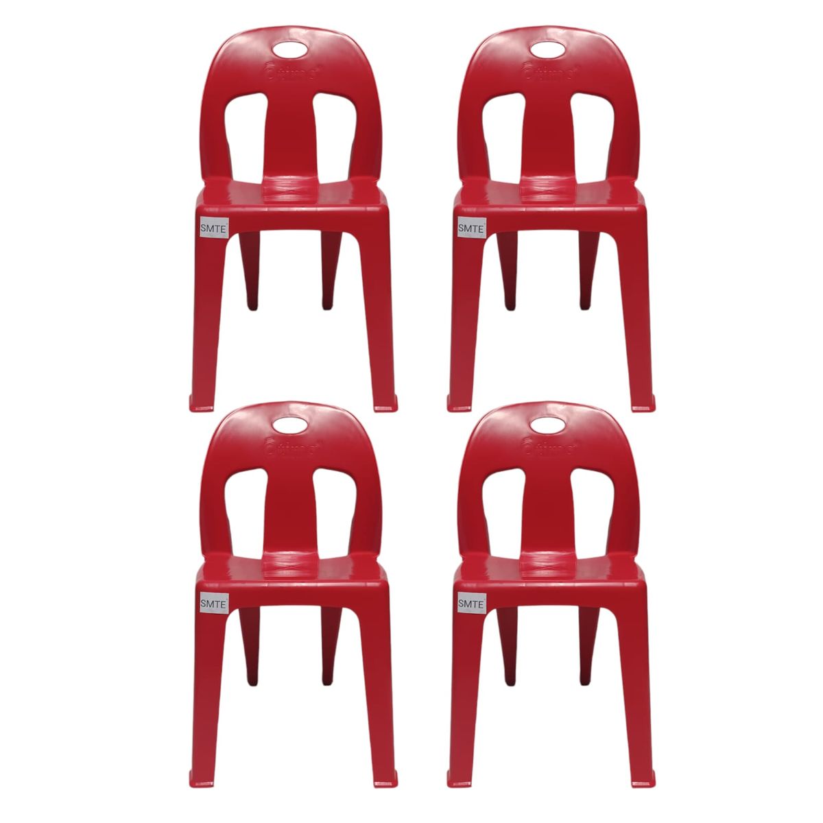 SMTE - Party Plastic Chair Set set of 3Red
