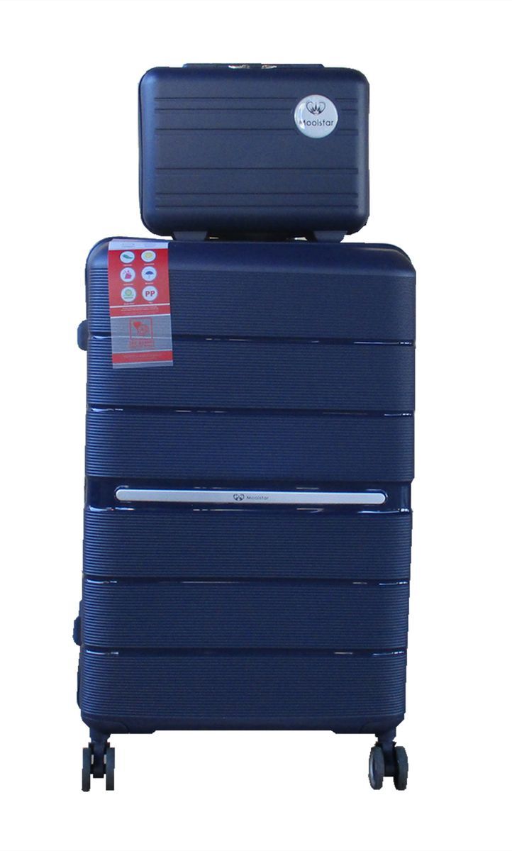 SMTE - Unbreakable Travel Luggage 2 Piece Suitcases Spinner - 22" - Royal Blue
