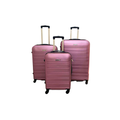 SMTE - 3 piece Luggage Set Travel PartnerStrong and DurablePink