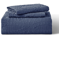SMTE - 5Piece Quilt Bedding SetBlue