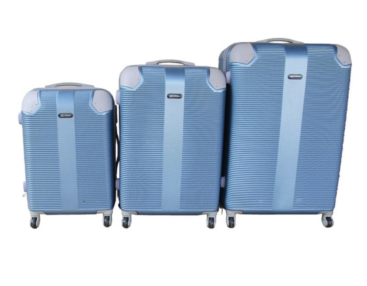 SMTE - Expert Travel Ware - 3 Piece Luggage Set - Blue