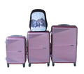 SMTE - Pink 3Piece ABS Luggage Set + Buffalo Kids Backpack