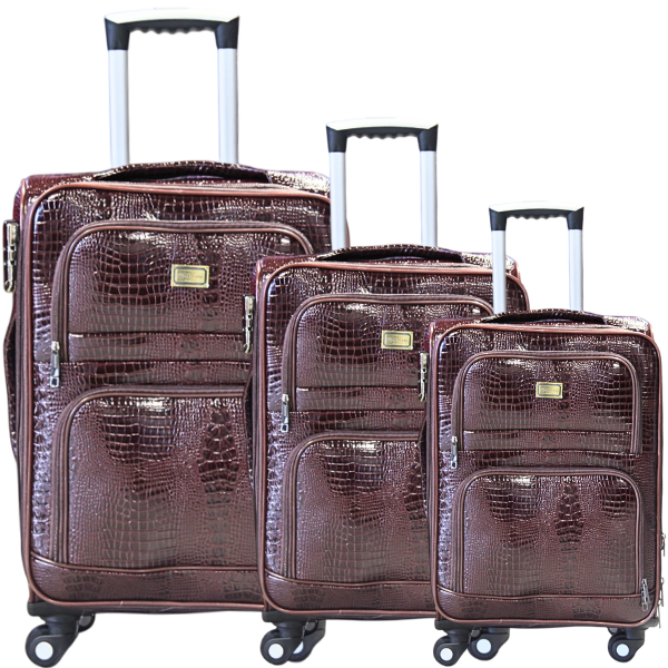 SMTE - Travel Luggage Bag Set 3 Pieces Maroon