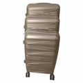 SMTE - 3Piece Unbreakable Polypropylene Luggage SetBrown