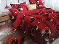 SMTE - 6 Piece Red Heart Duvet Cover Set