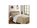 SMTE - 3 Piece Fleece Comforter Bedding Set - Yellow