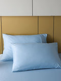 SMTE - Standard Pillow Cases Twin Pack Micro Fibre - Sky Blue