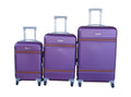 SMTE - 3 Piece Travel 27 Inch Luggage Suitcase Bag SetStylishPurple
