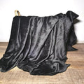 SMTE - Blanket Throw Flannel Fleece - 150 x 200cm - Black