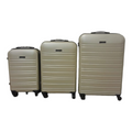 SMTE - 3-Piece ABS Luggage Set - Durable - Lightweight - Ideal for Travelers - Gold