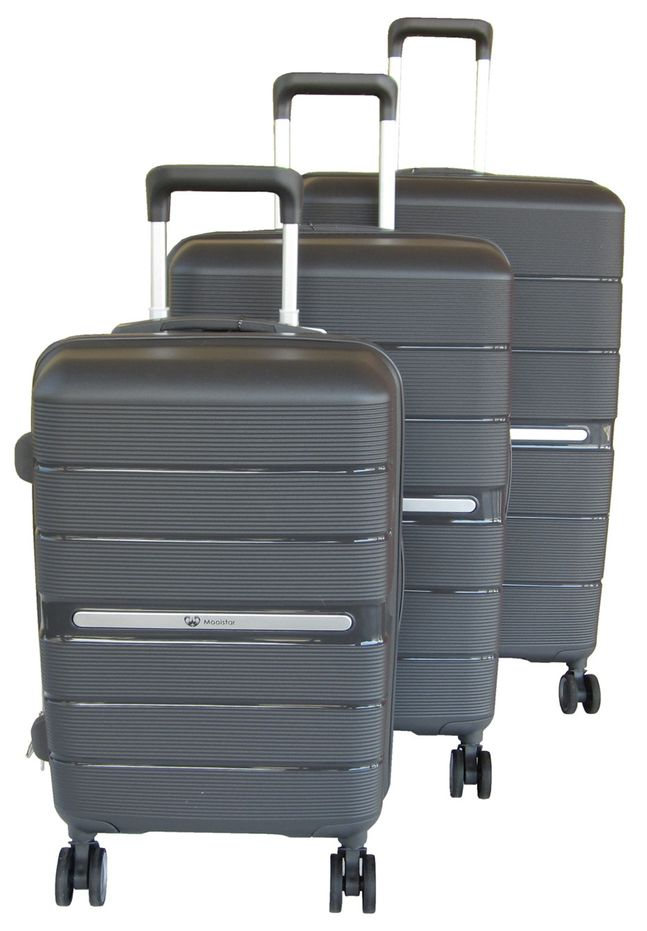 SMTE - Unbreakable Hardside Spinner Luggage SetBlack