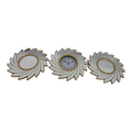 SMTE - Gold Battery Powered Analogue Wall Clock Set-C3P06