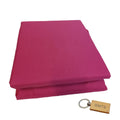 SMTE - Luxurious Microfiber Bed Sheets: 150x189cm+ KeyringRed