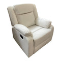 SMTE - Euro Leather Recliner Chair SofaWhite