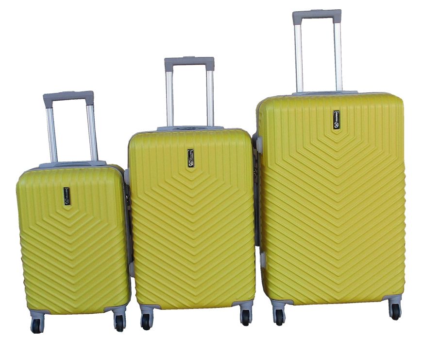 SMTE - Travel Luggage Suitcase Bag SetStylish, And Convenient 3PieceYellow