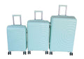 SMTE - Unbreakable 3Piece Polypropylene Luggage SetMint Green