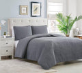 SMTE - Fashionable 5 Piece of Bedspreads - King- Grey