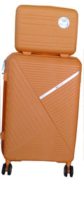 SMTE - Unbreakable Travel Luggage 2 Piece Suitcases Spinner - 28" - Orange