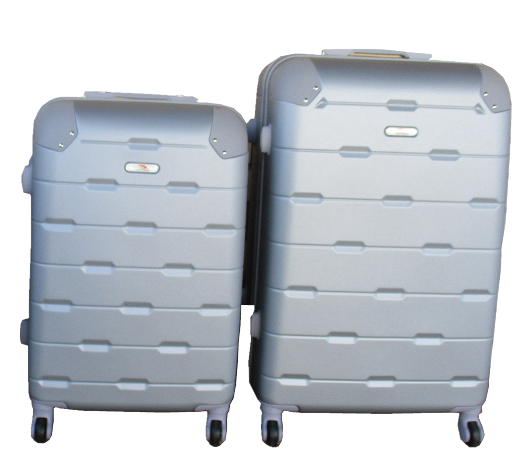 SMTE - 2 Piece Luggage Set - Silver