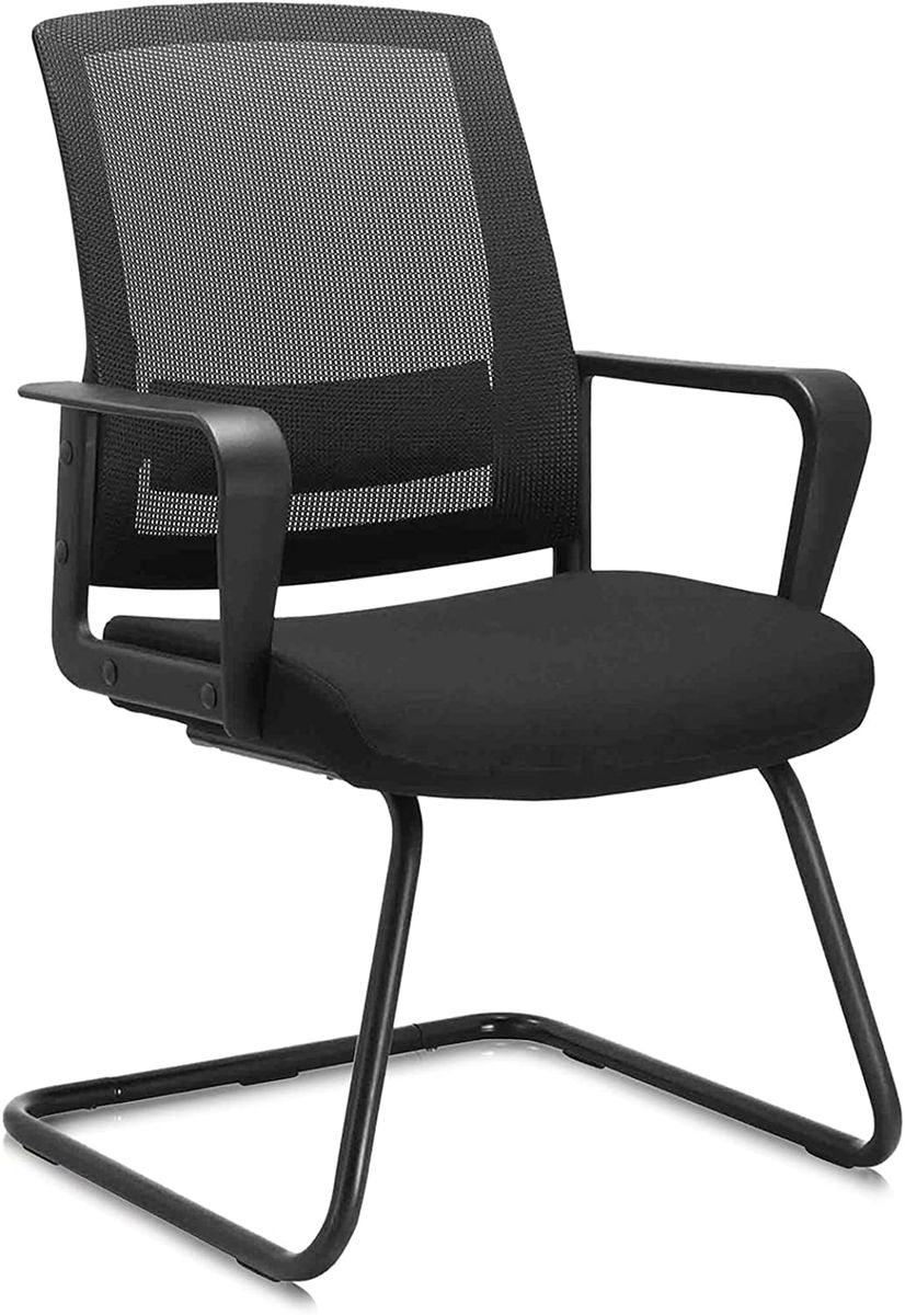 SMTE - Office Guest Chair with Lumbar Support and Mid Back Mesh Space Air Grid