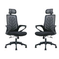 SMTE - Set of 2 High Back Ergonomic Leaf Design Mesh Office Chair A2206